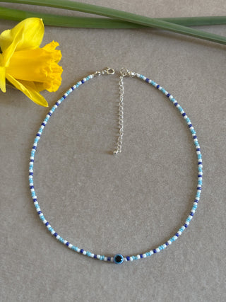 Evil Eye Beaded Necklace