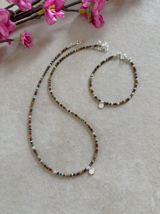 Forget me Not Beaded Set