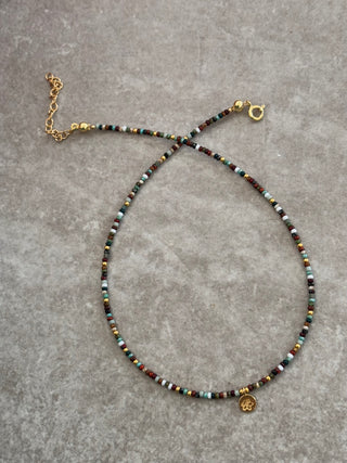 Birth Flower Beaded Necklace