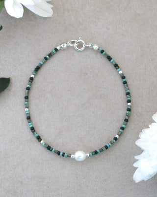 Blues Pearl Beaded Bracelet