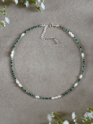 Calma Blues Freshwater Beaded Necklace