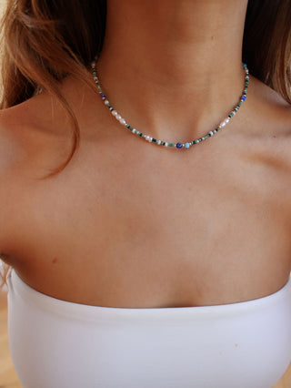 Tidal Protective Eye Beaded Necklace