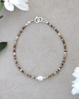 Sandy Pearl Beaded Bracelet