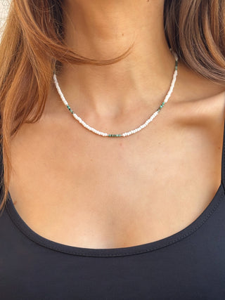 Partly Turquoise Beaded Necklace