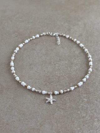 Sandbank Starfish Beaded Anklet