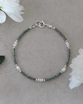 Turquoise Pearl Beaded Bracelet