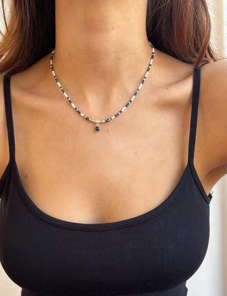Sapphire Beaded Necklace