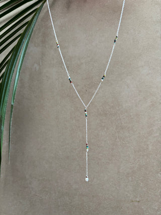 Beaded Droplet Necklace