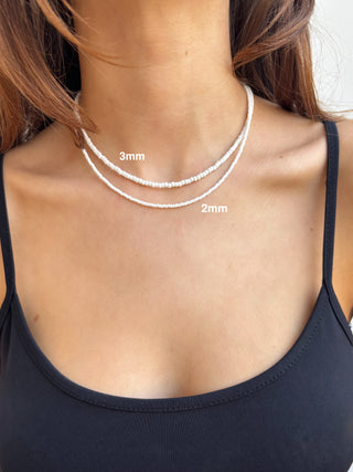White Beaded Necklace