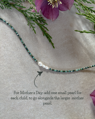 Mother Daughter Multicoloured Pearl Beaded Necklace
