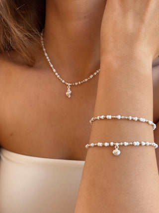 Sandbank Clam Beaded Bracelet