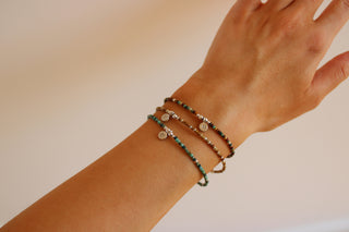 Personalised Initial Sandy Beaded Bracelet