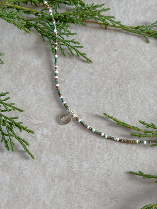 Pine Tree Beaded Necklace