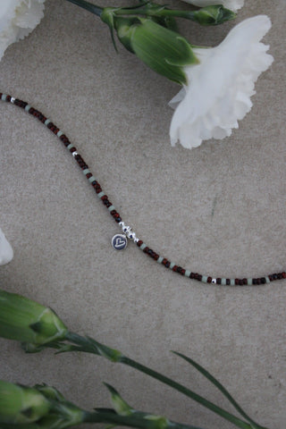 Valentine Heart Beaded Necklace