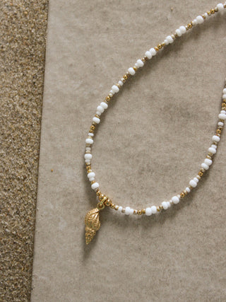 Sandbank Conch Beaded Necklace