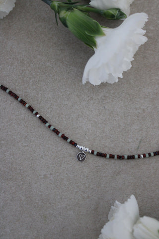 Valentine Heart Beaded Necklace