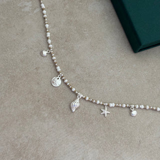 Sandbank Charm Beaded Necklace