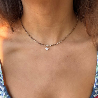 Sandy Starfish Beaded Necklace