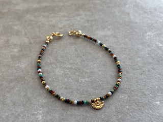 Fan Multicoloured Beaded Bracelet