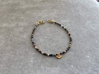Fan Multicoloured Beaded Bracelet