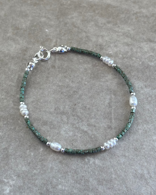 Turquoise Pearl Beaded Bracelet