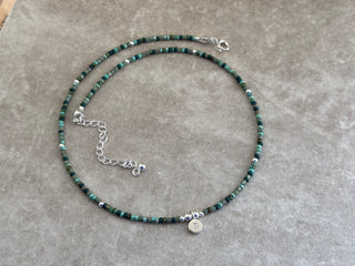 Personalised Initial Blues Beaded Necklace