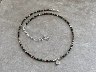Personalised Initial Multicoloured Beaded Necklace