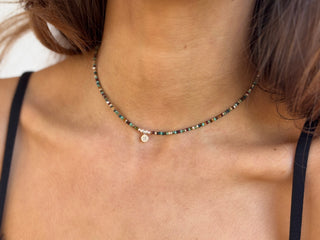 Personalised Initial Multicoloured Beaded Necklace