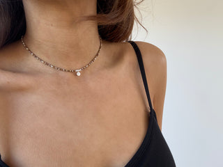 Personalised Initial Sand Beaded Necklace