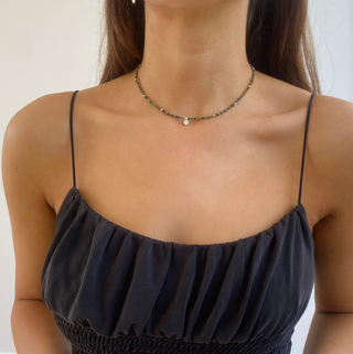 Forget-me-Not Beaded Necklace