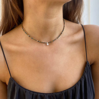 Forget-me-Not Beaded Necklace