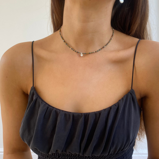 Forget-me-Not Beaded Necklace