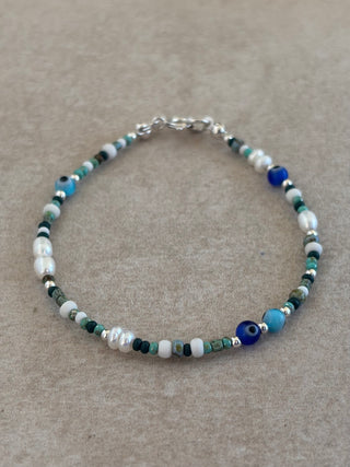 Tidal Protective Eye Beaded Bracelet