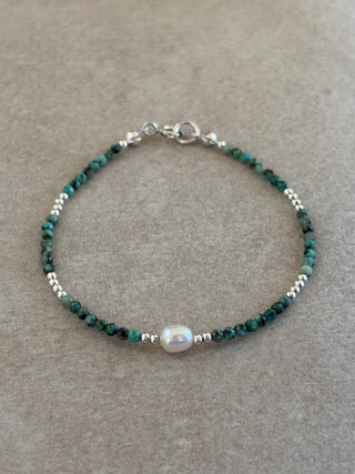 Turquoise Fancy Pearl Beaded Bracelet