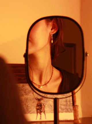 boho dangling earrings for women with genuine freshwater pearls